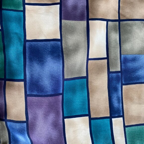 Alfred Dunner Button Up Blouse Long Sleeve Women's 14 Multicolor Retro Casual - Picture 13 of 14